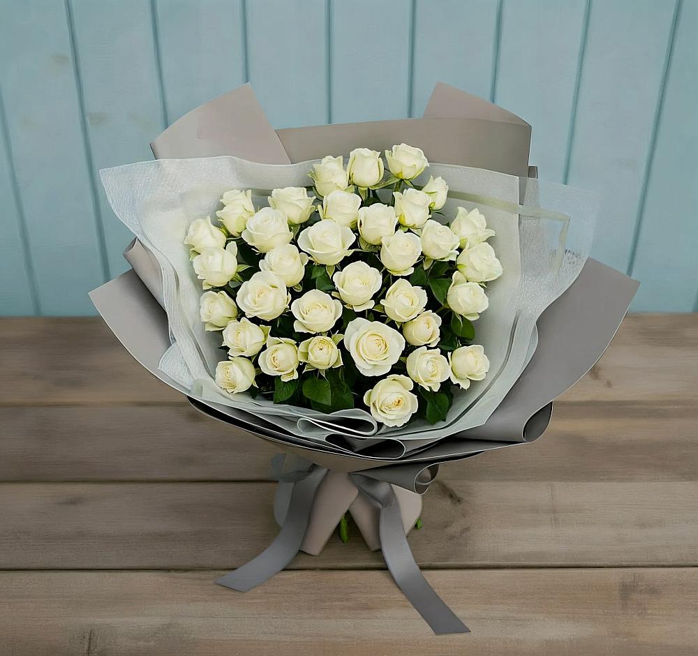 Букет Белоснежная нежность в Подпорожье