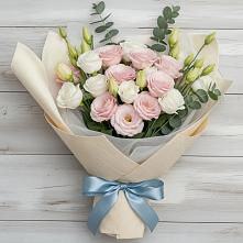 Букет цветов из:  Лизиантусы в Подпорожье