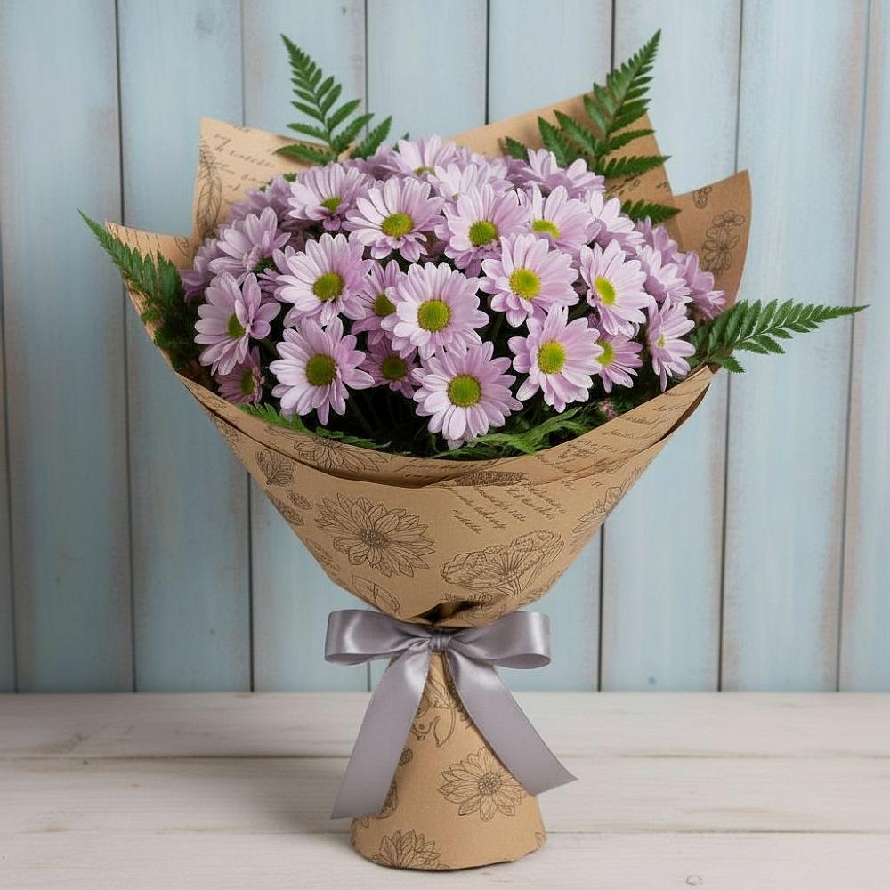 Букет цветов из: Хризантемы в Подпорожье