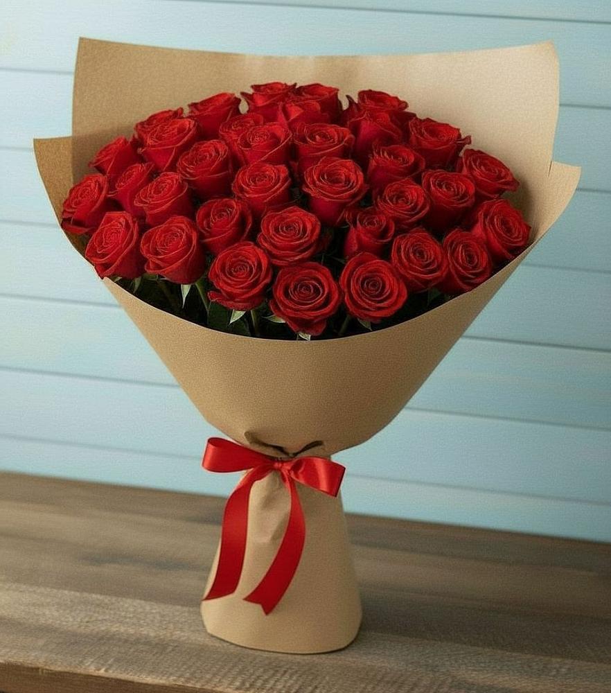 Букет Красные розы Милано в Подпорожье