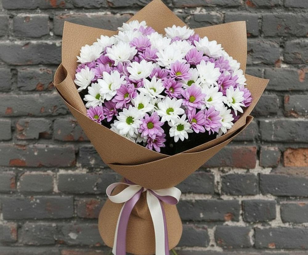 Букет цветов из: Хризантемы в Подпорожье