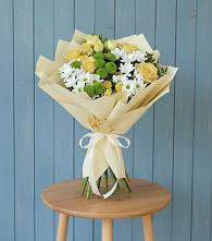 Букет цветов из:  Хризантемы и Розы в Подпорожье