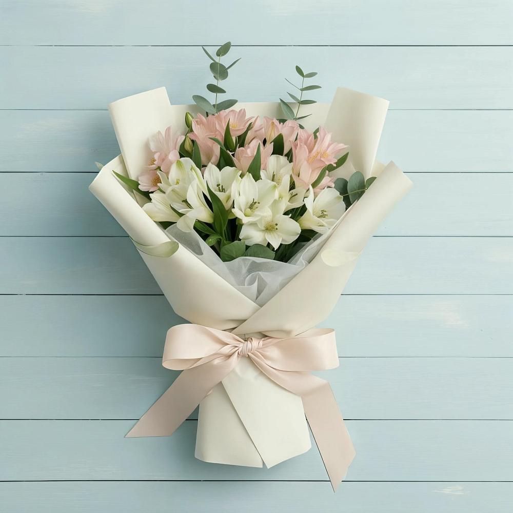 Букет цветов из: Альстромерии в Подпорожье