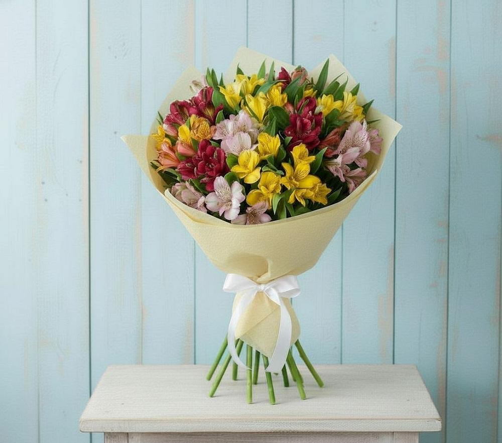 Букет цветов из: Альстромерии в Подпорожье