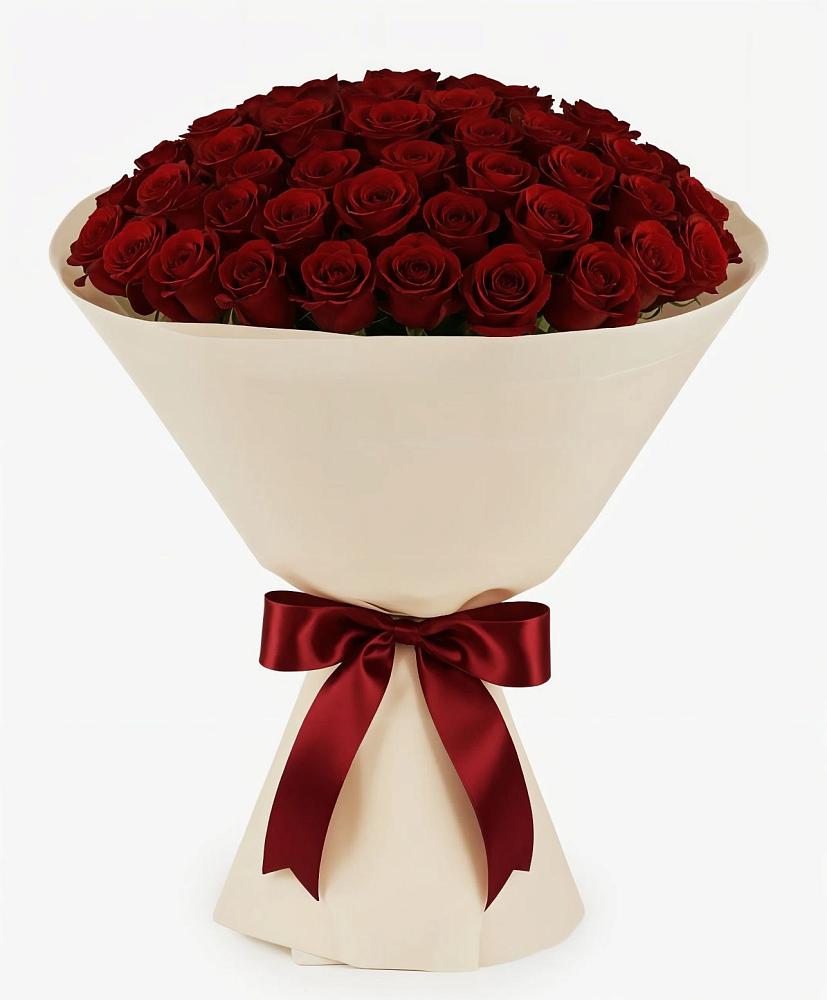 Букет 101 Бордовая роза Блэк Бакарра в Подпорожье